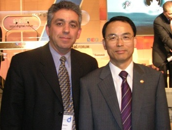 Farhad Mafie with Dr. Daeje Chin, Korea Minster of Information & Communication